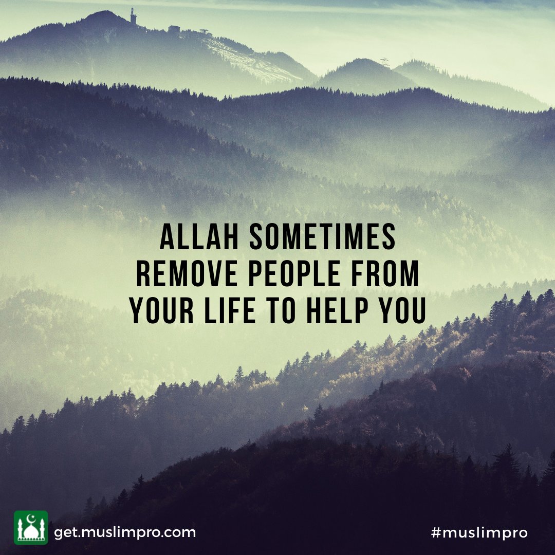 MuslimPro's tweet photo. 𝗗𝗮𝗶𝗹𝘆 𝗜𝗻𝘀𝗽𝗶𝗿𝗮𝘁𝗶𝗼𝗻
Do not grieve over anyone who has left you for any reason. The lessons learnt are far greater than any temporal happiness or joy you might get from someone.
#MuslimPro #MuslimProCommunity https://t.co/weAEqgnOY4