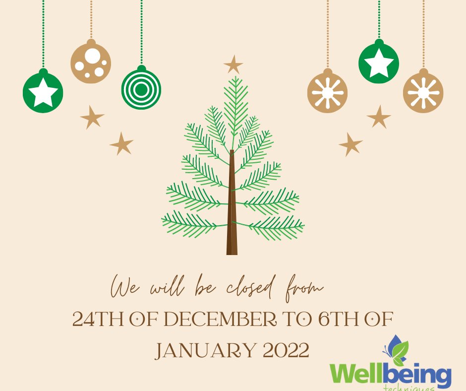WellbeingWex's tweet photo. Christmas holidays just around the corner 🎄 
We close on Wednesday 23rd till the 6th of January 2022.

#christmas2021 #christmastime #giftideas #giftvouchers #shoplocal #LookForLocal #lovelocal #lovewexford #Supportlocal #Wexford #newross https://t.co/NljjwThMKw