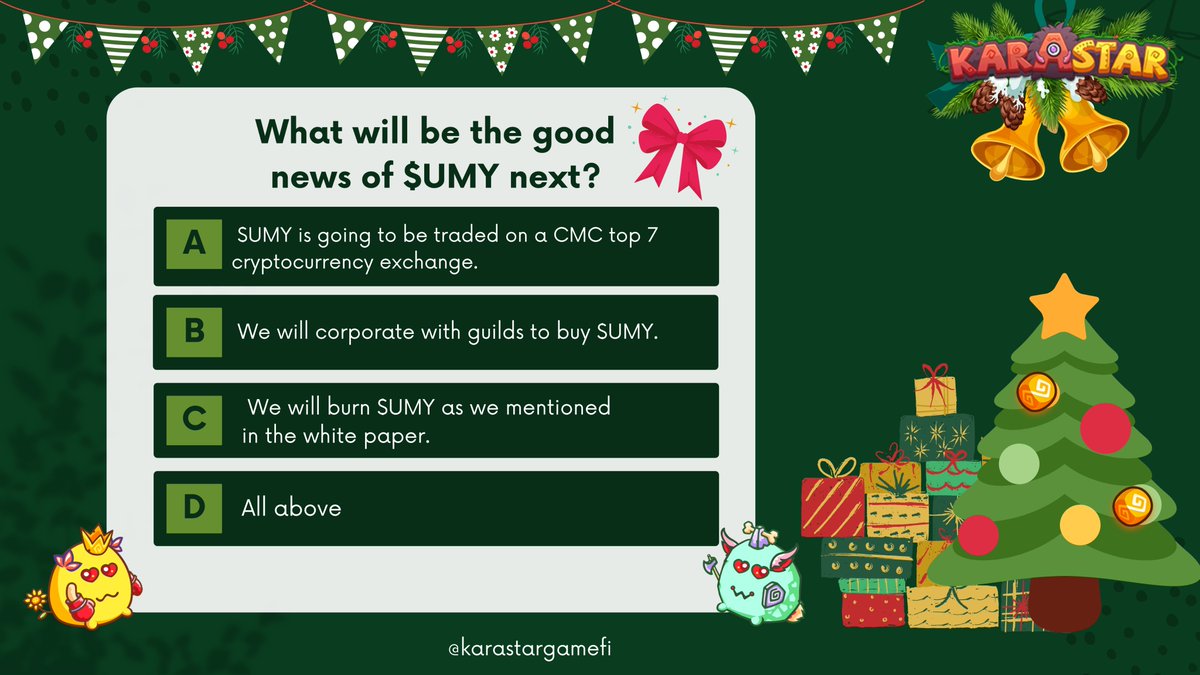 karastargamefi's tweet photo. 🌈Whoo hoo ~
😜What will be the good news of $UMY next?
👀 Guess which it is?
😘 Comment &amp; RT
🎁 20winners | 200$UMY https://t.co/KuxvNU7aRG