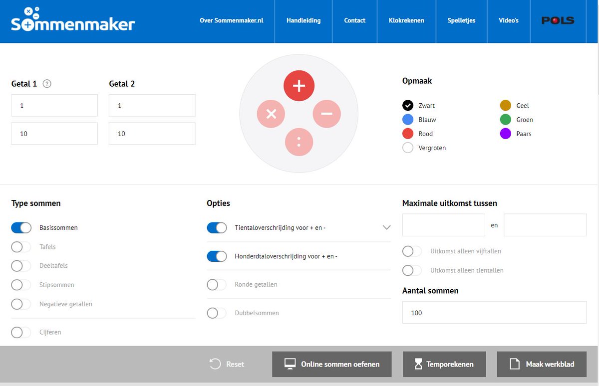 Zojuist live gezet: Temporekenen via sommenmaker.nl Kies de sommen waarmee je wilt oefenen en klik op 'Temporekenen'. <a href="/harmhofstede/">Harm Hofstede</a>  bedankt voor de suggestie! #thuisonderwijs #rekenen
