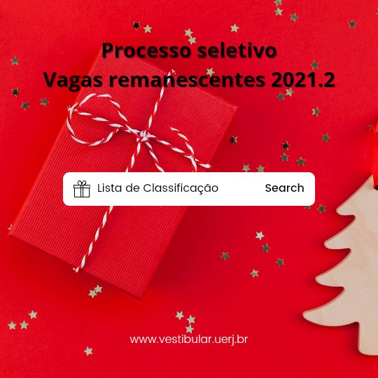 VestibularUERJ's tweet photo. 🎉🎉 Olá, candidato/a! Se você participou do processo seletivo Vagas remanescentes via nota do ENEM já pode conferir a lista de classificação no portal do vestibular ❤
https://t.co/rFGlSEathq https://t.co/zrNwqatO1C