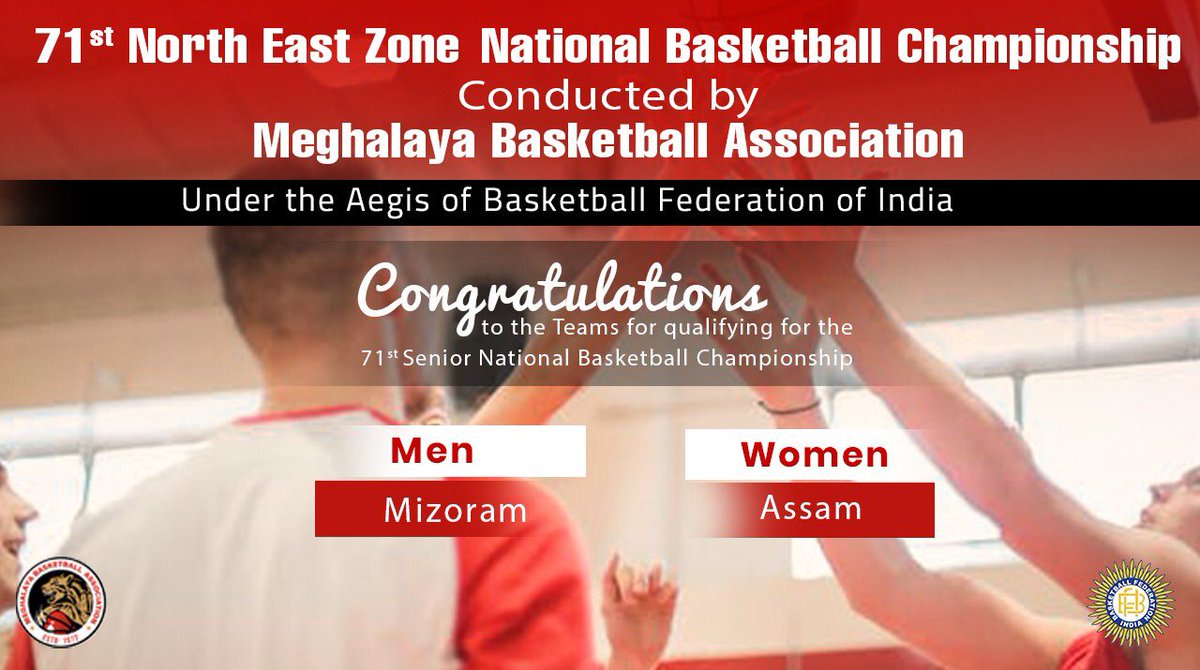 Congratulations to the Teams for qualifying for the 71st Senior National Basketball Championship from North East Zone conducted by Meghalaya Basketball Association.

#NationalChampionship #basketball #bfi #indiabasketball