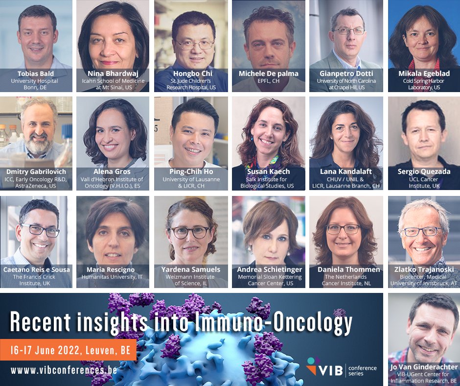 #Cancer #immunotherapy has become a crucial pillar of anticancer therapy. The #VIBConf #ImmunoOnco22 showcases recent insights into this topic. The line-up includes thought leaders in #immunooncology, #immunometabolism & #cellulartherapies. Find out  more: bit.ly/32pu8io