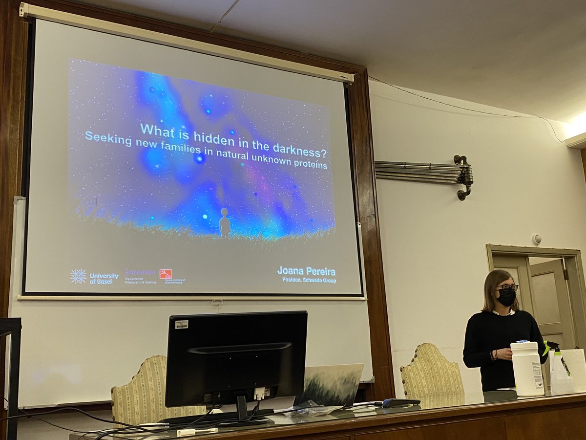 3D-Bioinfo-PT (@3dbioinfopt) on Twitter photo On the second presentation of the day, <a href="/Joana_MPereira/">Joana Pereira</a> intrigues us with: "What is hidden in the darkness? Seeking new families in natural unknown proteins". #EJIBCE21 On the second presentation of the day, <a href="/Joana_MPereira/">Joana Pereira</a> intrigues us with: "What is hidden in the darkness? Seeking new families in natural unknown proteins". #EJIBCE21