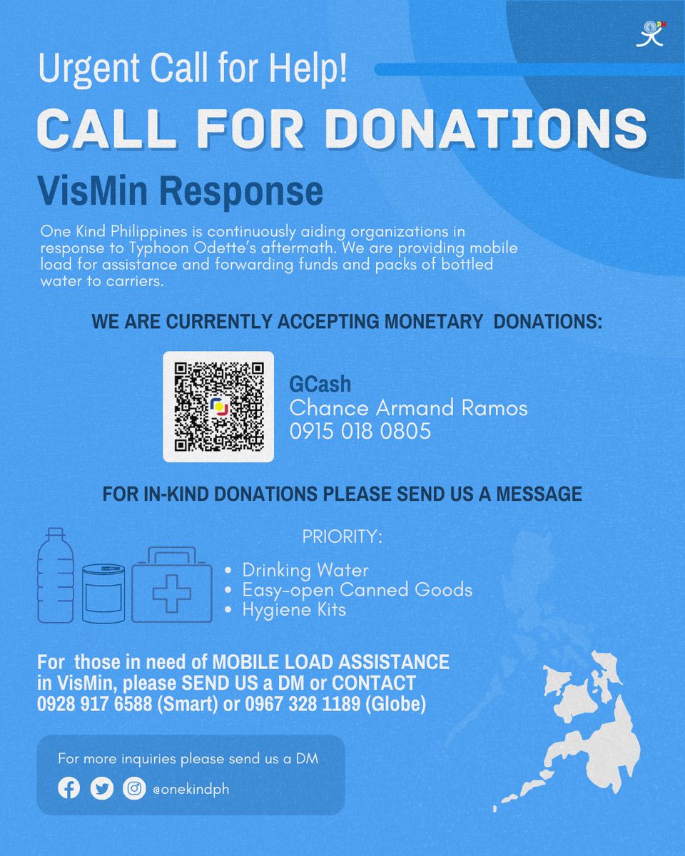 onekindph's tweet photo. One Kind Philippines is asking for your support to raise money to send supplies to those in the affected areas. They are experiencing the effects of the aftermath left by this typhoon with the lack of supplies and numerous infrastructures being destroyed in their areas. https://t.co/ULJlQIXyGG