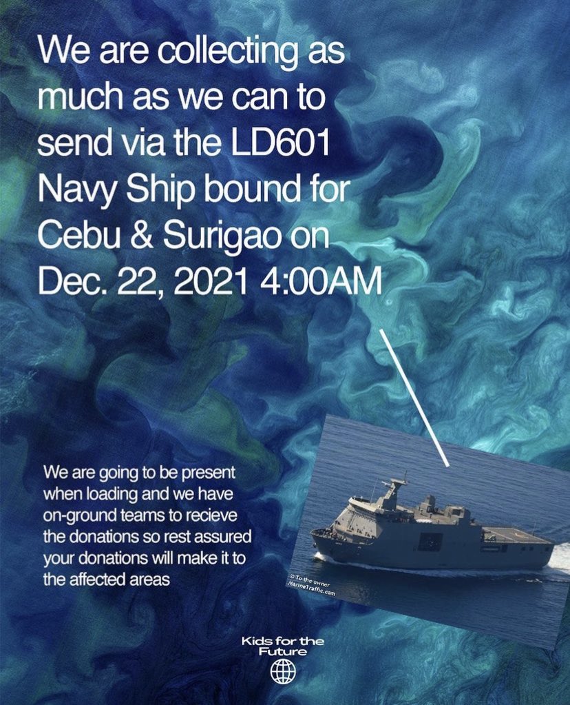 kidsforkidsph's tweet image. 💥🚢  HELP US FILL-UP A SHIP 🚢💥 
#TyphoonOdette #TyphoonRai