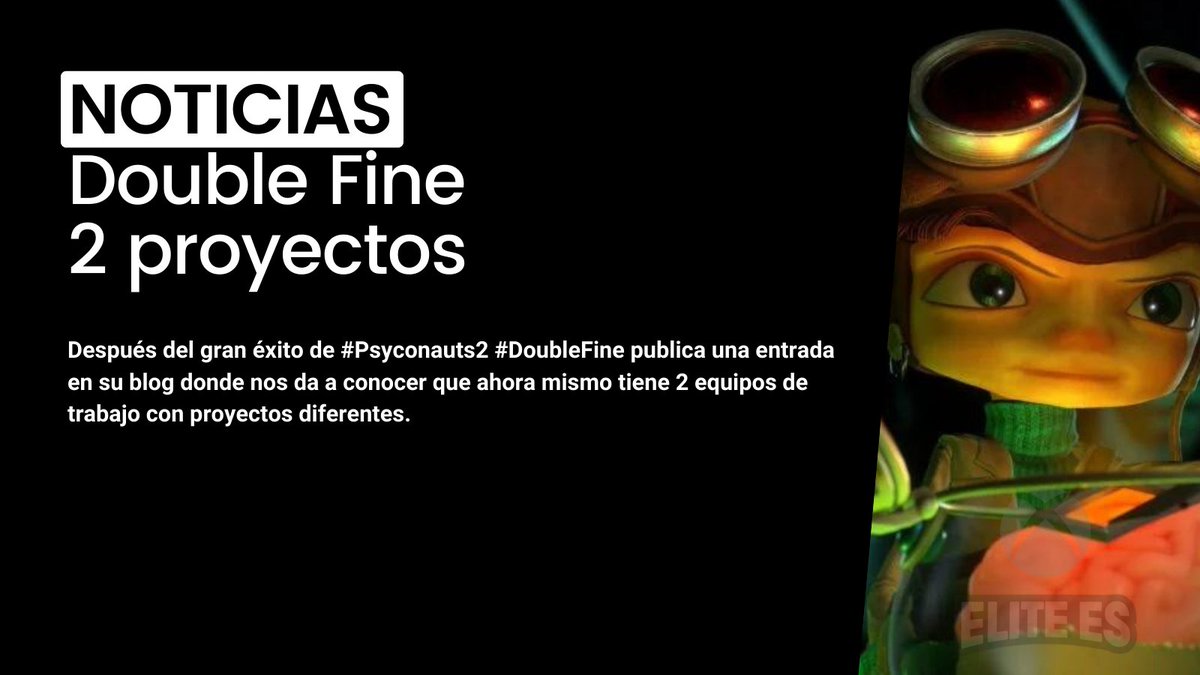 diegoaceon's tweet photo. Después del gran éxito de #Psyconauts2 #DoubleFine publica una entrada en su blog donde nos da a conocer que ahora mismo tiene 2 equipos de trabajo con proyectos diferentes #gamepass #xbox #xbox20 #eliteEs
https://t.co/FHBbhG18N3 https://t.co/MQpUMxeOQ5