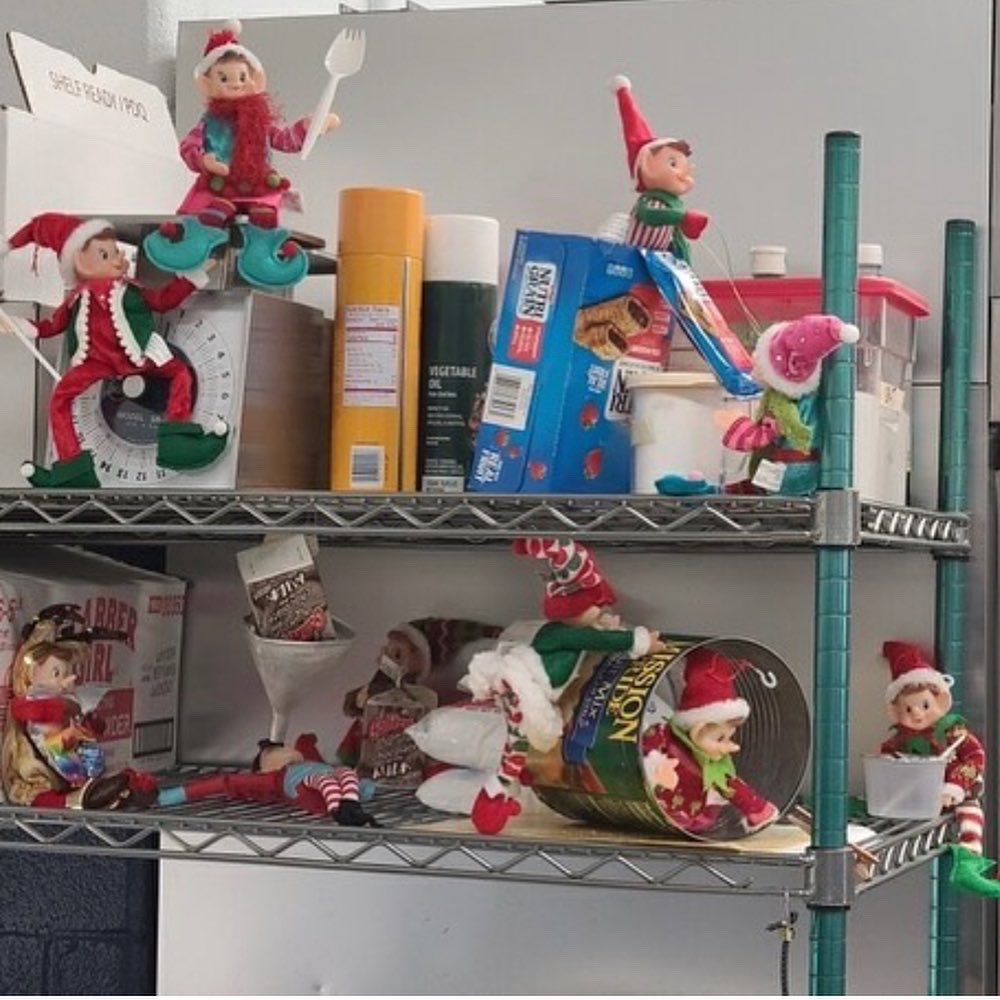 Cafe Manager Penny at Hedgesville Elementary has had her hands full. With the help of students she’s kept an eye on some very mischievous visitors in the kitchen &amp; lunchroom… 👩‍🍳 #shoutout to Nutrition Teams for going beyond to fuel students with food &amp; smiles ❤️ 💚