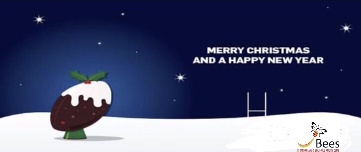 A very Merry Christmas &amp; a Happy New Year to all our supporters &amp; friends in Rugby! #COYB #BeesFamily #RugbyFamily #Rugby