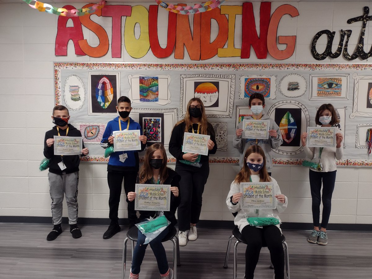 Homer33c's tweet photo. Congratulations to the Hadley students of the month for December! #NoPlaceLikeHomer #Every33CDayCounts https://t.co/BVGLO0s53m