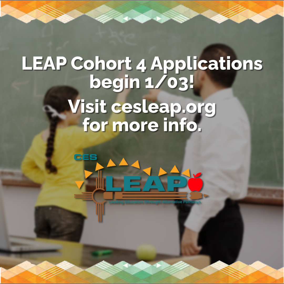 CESNM1's tweet photo. Leading Educators through Alternative Pathways (LEAP) is an intensive and innovative approach for a year-long alternative licensure program tailored to prepare teachers to be successful in New Mexico’s diverse classrooms. Applications open on 1/03.
#ces #newmexico #cesleap #nm https://t.co/1FDBtQurA8