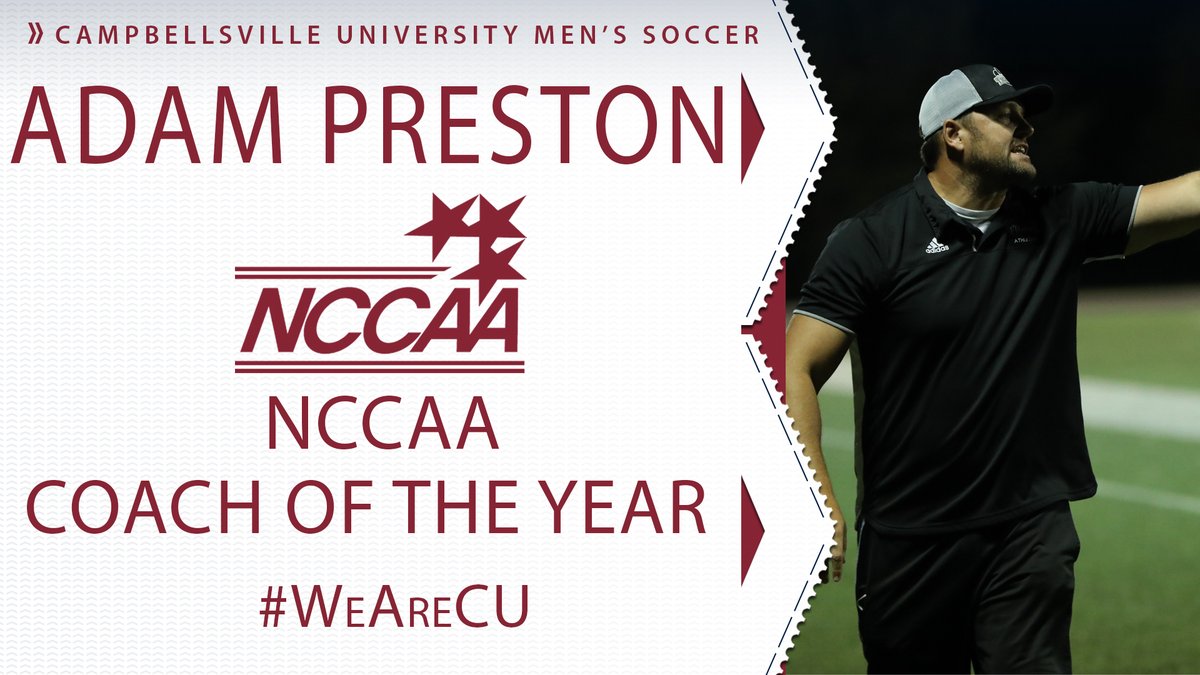 Adam Preston earns NCCAA Coach of the Year honors for the first time in his career.

#WeAreCU 

➡️➡️➡️ bit.ly/3qvfNt9