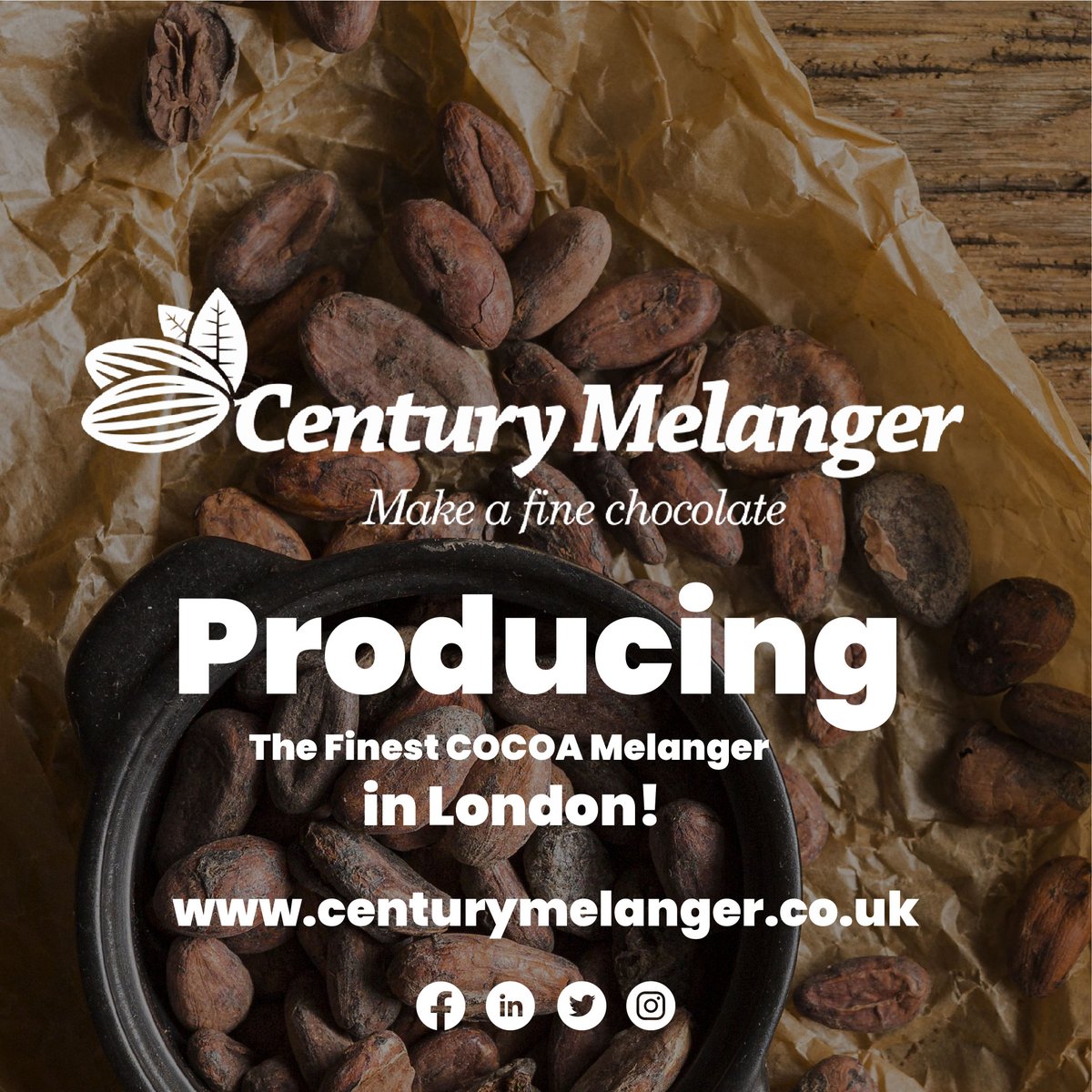 Chocolate processing equipment at Century melanger ensures the world's fastest shipping and we serve across 23 countries at a competitive price. #centurymelanger #chocolatemelangerforsale #cocoawinnower #cocoabeancracker #chocolatemakingmachines #cacaogrinder #minimelanger #uk