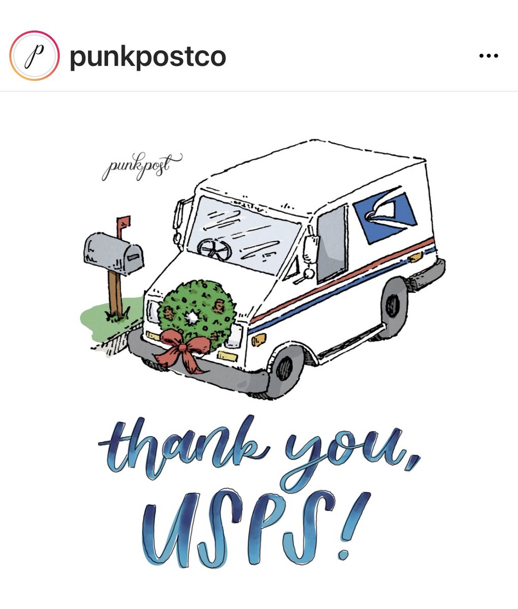 ⁦<a href="/PunkpostCo/">Punkpost 💌🤘</a>⁩ ⁦<a href="/USPS/">U.S. Postal Service</a>⁩ thank you both - every day.