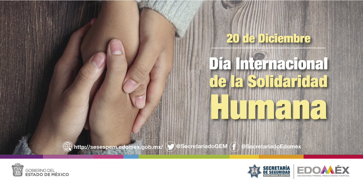 SecretariadoGEM's tweet photo. Efeméride || Día Internacional de la #SolidaridadHumana, uno de los valores esenciales sobre los que debemos construir nuestras relaciones con otras personas y otros pueblos. https://t.co/DYZoFt7L85