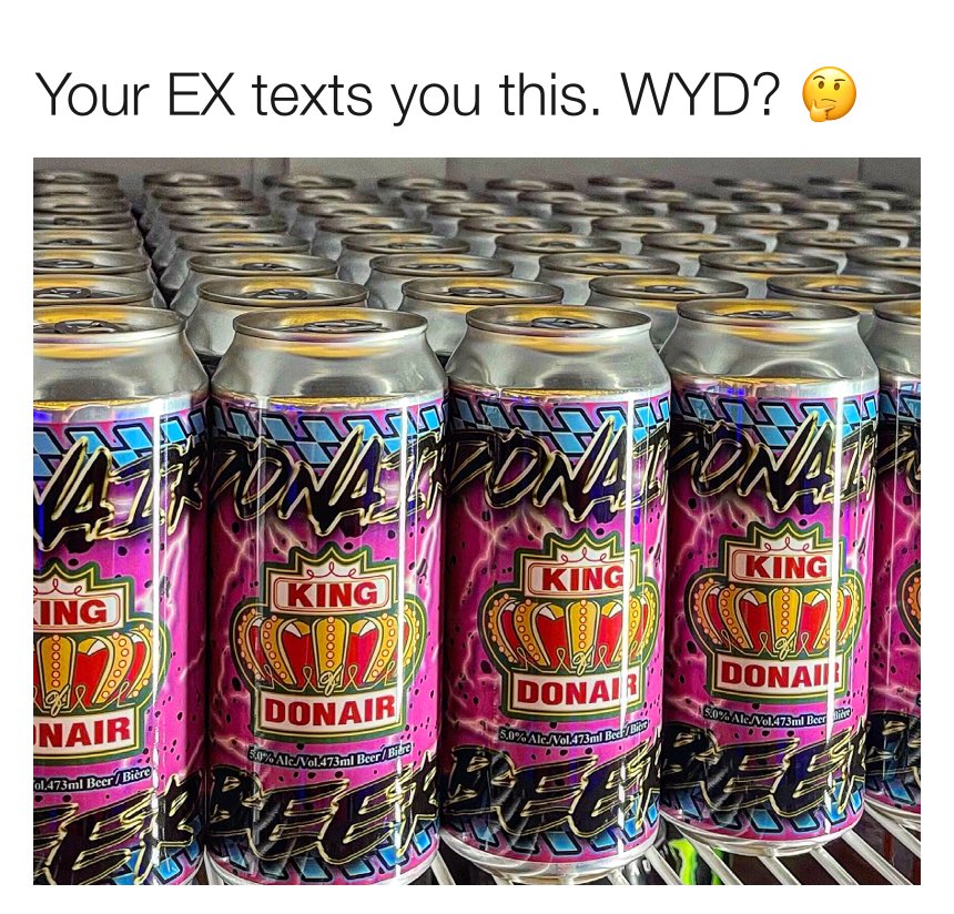 KingOfDonair's tweet photo. DO YOU REPLY?!? 🤔
#novascotia #beer #donair #mondayvibes #textsfromyourex #beerme https://t.co/RLXny6PlMt