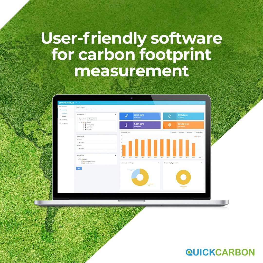 QuickCarbon_Tr's tweet photo. QuickCarbon is a software that provides a user-friendly and digital solution to companies for corporate carbon footprint calculation and reporting. Companies using QuickCarbon do not need to take any additional consultancy service. https://t.co/Njit7oNbkK