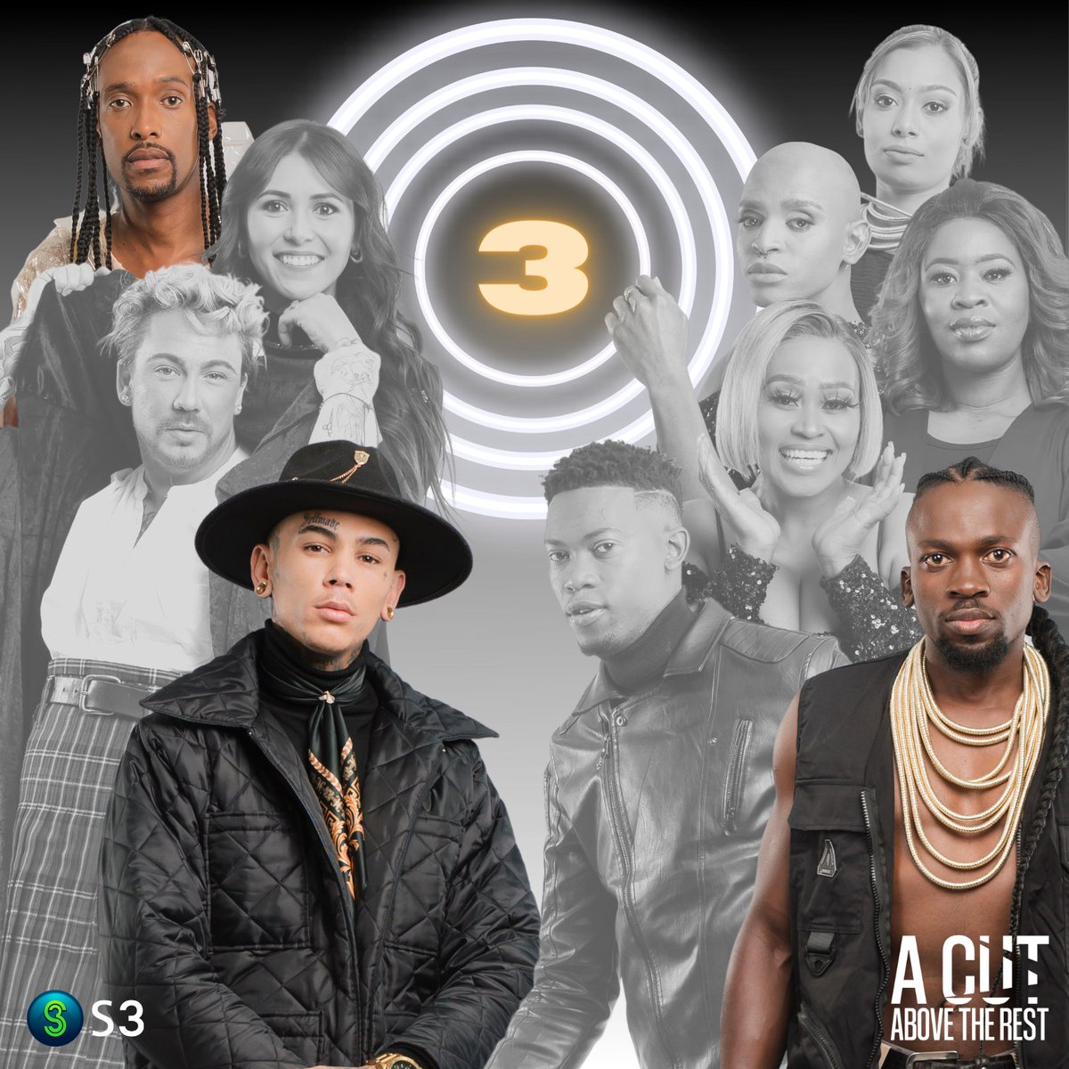 Only 3 of our contestants remain as we head into next week's #ACutAboveTheRest finale - Bongani, Jesse &amp; Lazaros 👀 There can only be one winner... Mark your calendars for Monday, 27 December - the time has come to crown a champion 👑