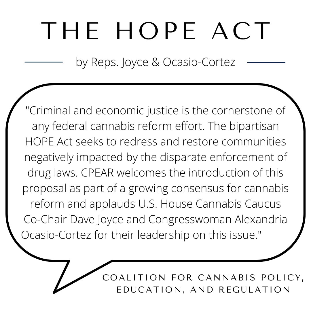 RepDaveJoyce's tweet photo. Like @CPEARCoalition says, there's a growing consensus for #cannabis reform. With bipartisan bills like my #HOPEAct, we have the chance to #passprogress and take a concrete step towards reform that will impact the lives of millions of Americans.
Proud to have their endorsement✅ https://t.co/WcJpCpybX6