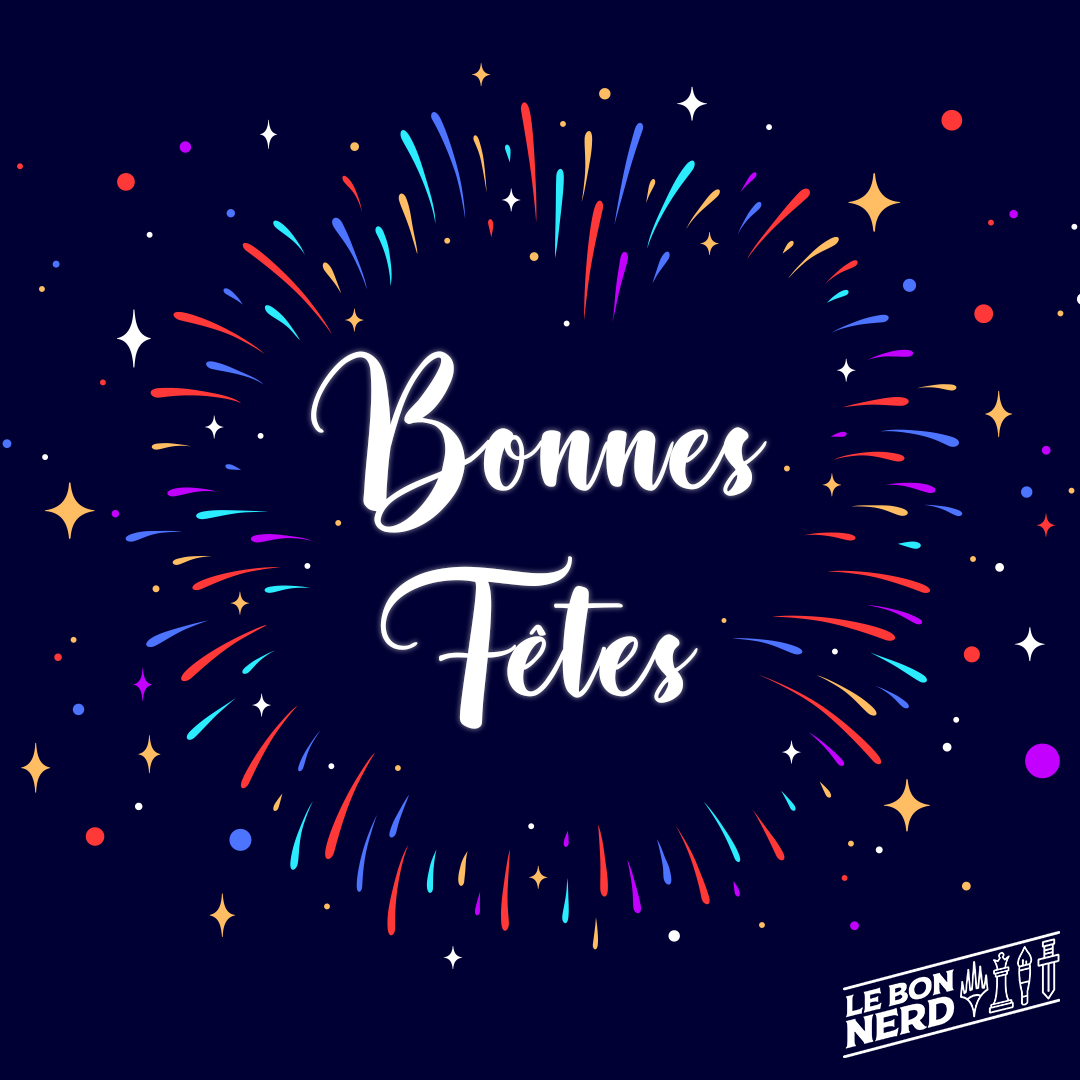 LeBonNerd's tweet photo. Toute l’équipe du Bon Nerd vous souhaite de bonnes fêtes de fin d'année ✨

De notre côté, on prend quelques jours de congés, mais on revient vite, promis ! https://t.co/C9kXDgnzw4