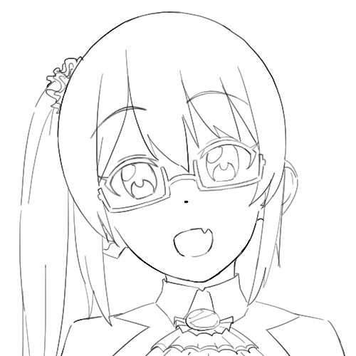 #すずあーと 
八重歯 