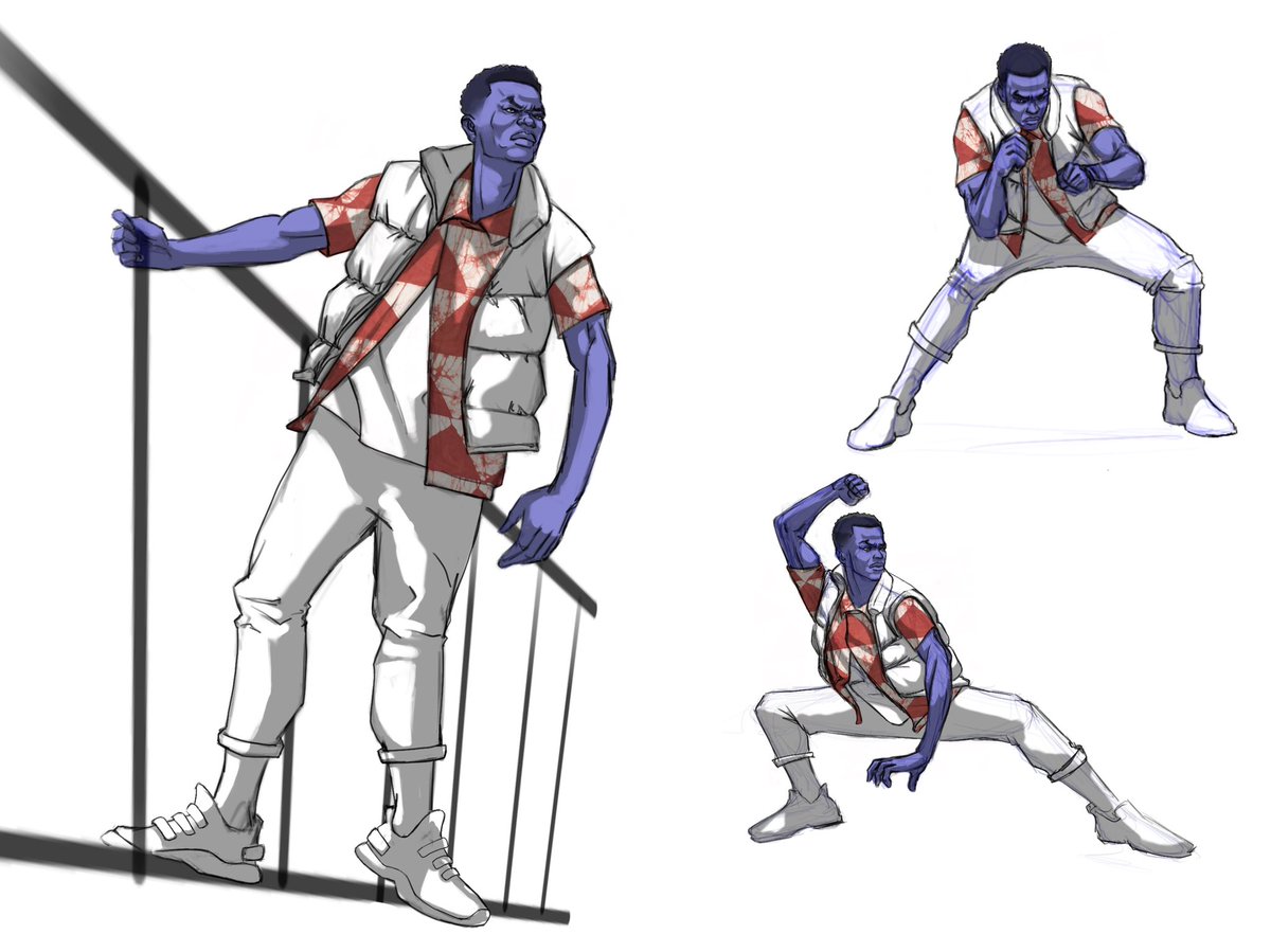 SpencerevansA's tweet photo. Working on a new Blue Folk character.
#wip
#Blackcomics #blackcharacterdesign #blackanime #blackart #BLACKARTIST https://t.co/JD358YjLQ3