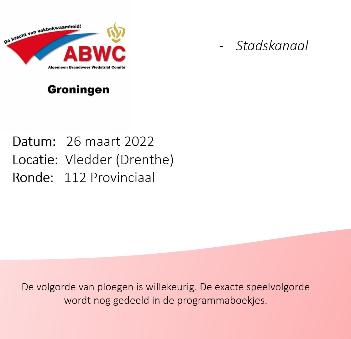 (1/2)
Indeling ploegen VRGroningen, seizoen 2022 bekend!

Wel houden we er achter de schermen rekening mee, dat het toch nog wel anders, dan 'normaal' kan zijn ivm de Covid Crisis. 

We zitten er dus bovenop wat dat betreft.