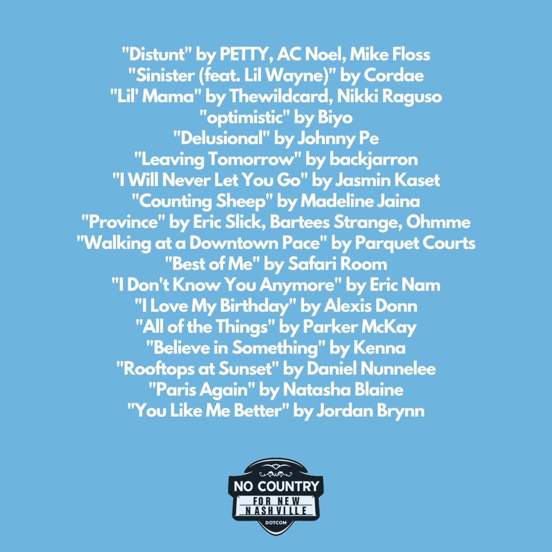 NoCountryNash's tweet photo. This week's Nashville playlist: we've got @PETTY615 @ericslickmusic @jasminkaset @safari_room @alexisdonnmusic @danielnunnelee @HeyParkerMcKay &amp; more in the mix! 

🎧 https://t.co/hfXCEUzFtQ https://t.co/IU0Jxo3V0i
