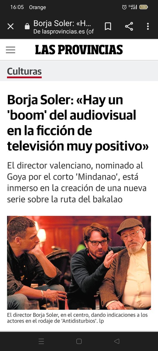 crismarinero's tweet photo. El director de #MindanaoCortometraje nominado a #goya2022 y disponible en @MovistarPlus @MovistarCine hoy entrevista en el diario @lasprovincias mientras prepara #LaRuta @ATRESplayer #cortos #cine https://t.co/D4nR3uxP2K