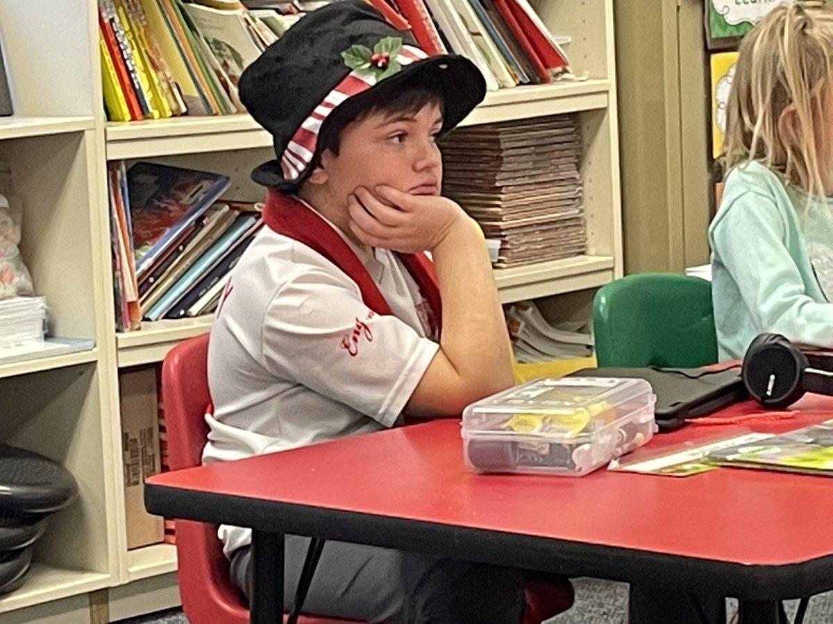 Writing about how to make the Grinch smile and dress like a snowman day…is there any better place to be than an elementary school the week of winter break?