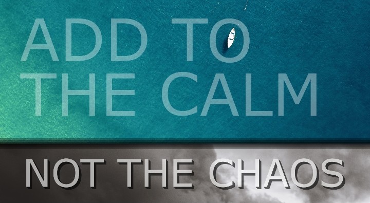 DrBradJohnson's tweet photo. Happy Monday! As we wrap up school until New Year and with the hustle and bustle of the holiday season, remember to add to the calm not the chaos. https://t.co/J5ZTQTONCT