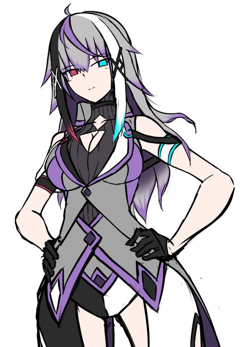 久しぶりに筆慣らしついでにうちの子ちゃんデザインやっと固まった。胸おっきくなった。 