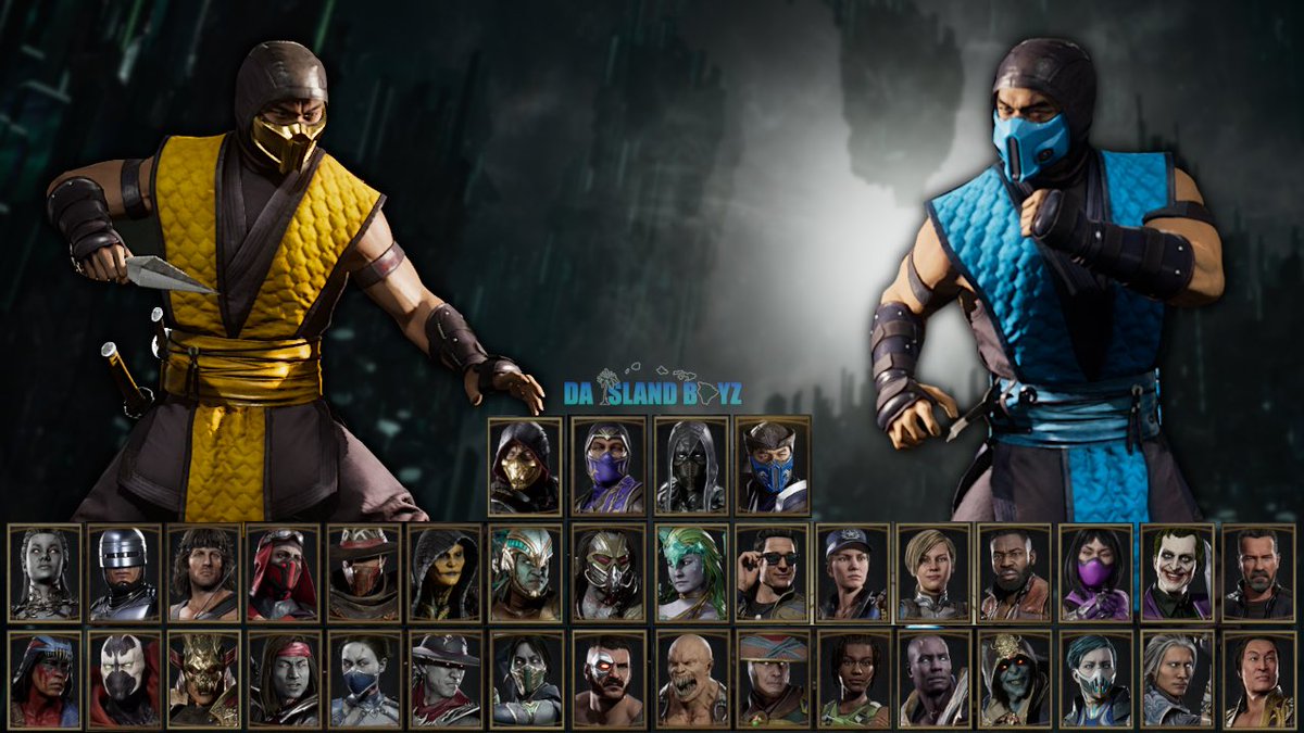 Decided to remake the MK11 character selected screen to a horizontal layout...