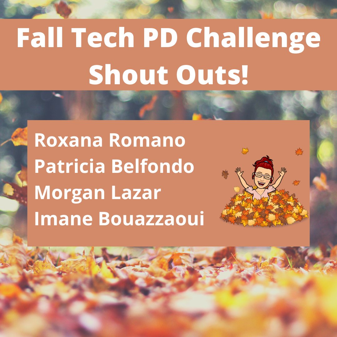 TrainCliftonTec's tweet image. #makeitfunmonday Today I would like to congratulate the participants in the Fall Tech PD Challenge. Especially, the teachers who completed the entire challenge.  For anyone who would like to participate in the live PD Challenge Raffle, please check our Google Classrooms &amp;amp; email!