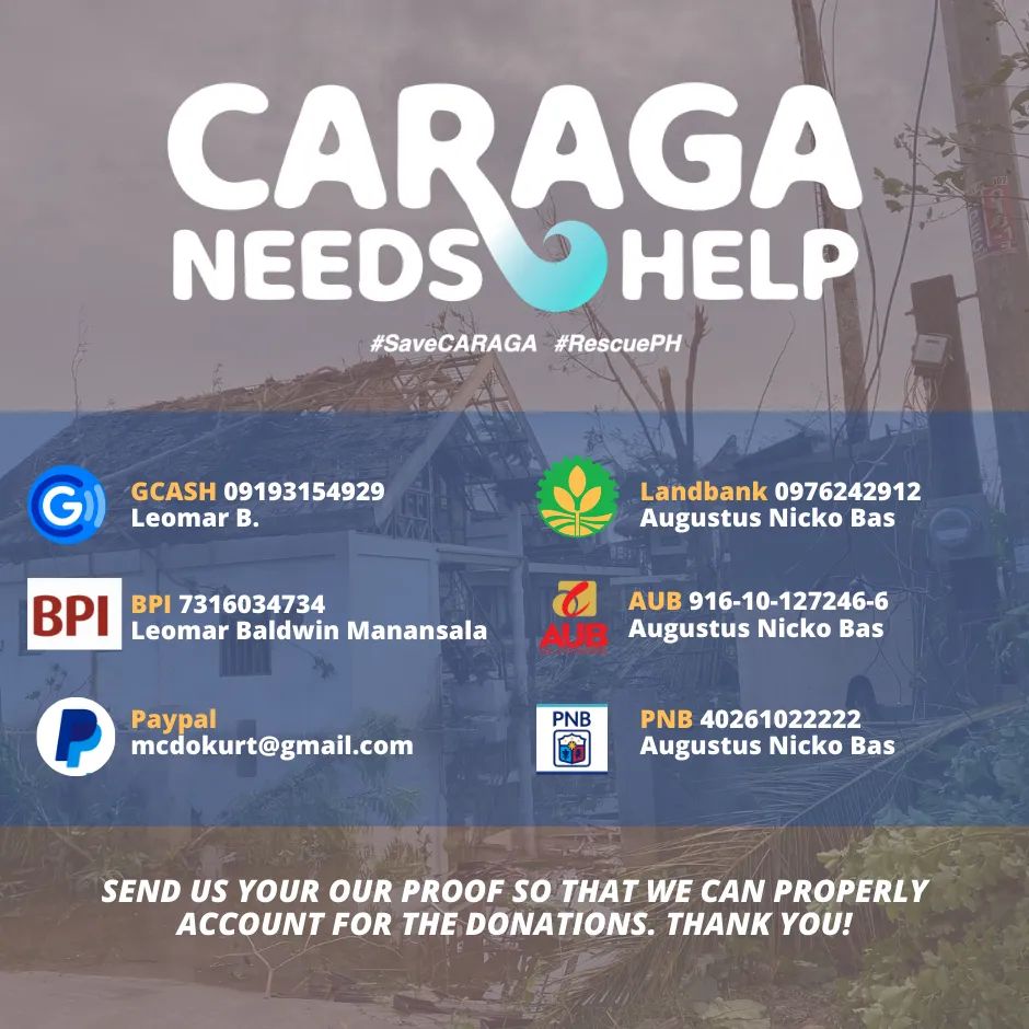Yveb17's tweet photo. #CaragaNeedsHelp
#OdettePH
#OdettePHRelief https://t.co/yNKowTyeB0