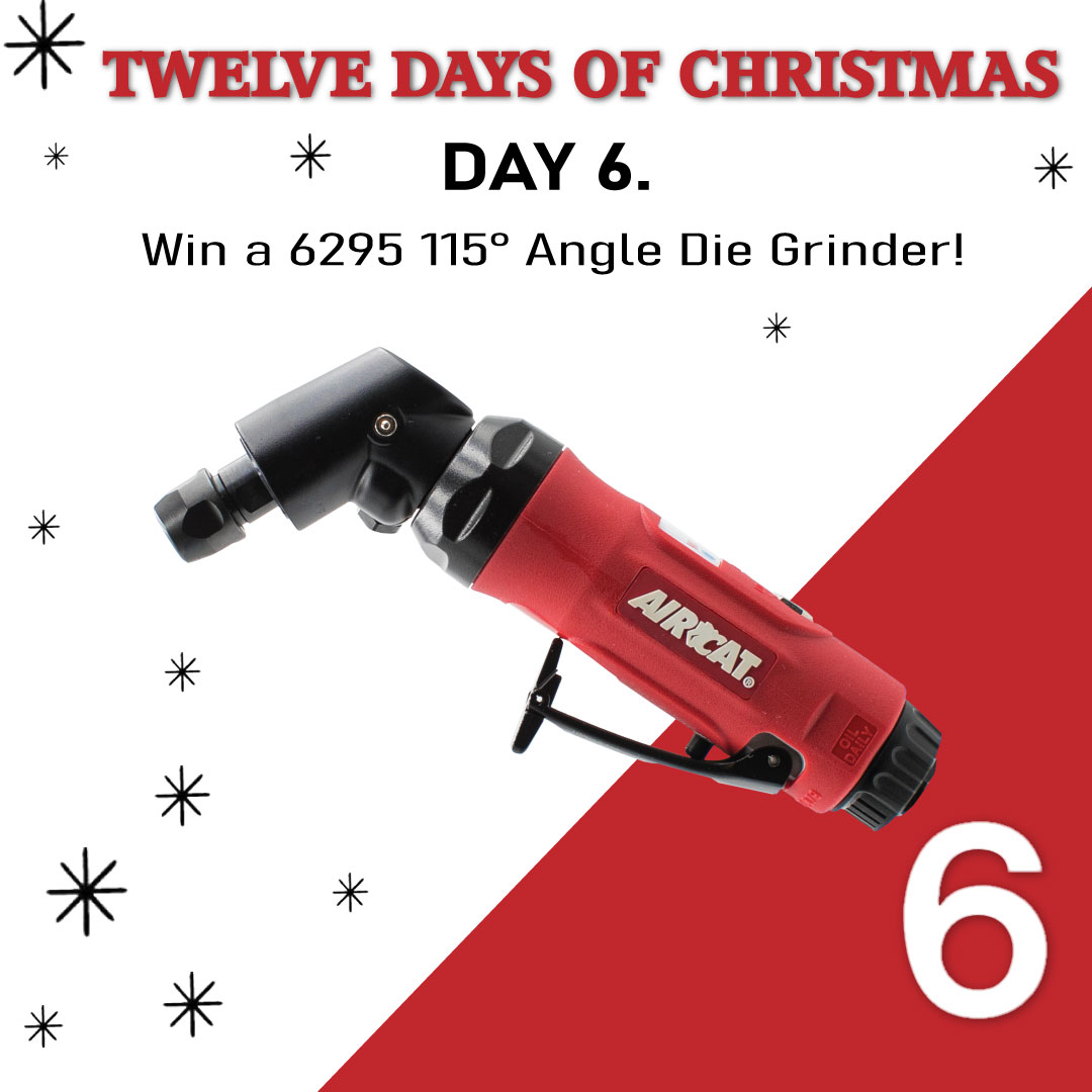 AIRCATUSA's tweet photo. Congratulations to Aaron L. - winner of the 6295 Angle Die Grinder on Day 6 of our 12 Days of Christmas Giveaway!

#Grinding #giveaway #contest #12DaysofChristmas #WINNER https://t.co/xRBqQGil5Q