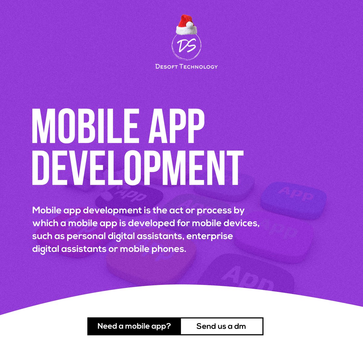 TechDesoft's tweet photo. App development seems like a complex process to most people, but we made it simple for you.

We are always ready to give you a solution to create a mobile app for your business or service. 

#desoft #mobile #mobileapp #mobileapps #mobileappdesign #mobileappdevelopment https://t.co/R4uDwJg1D8