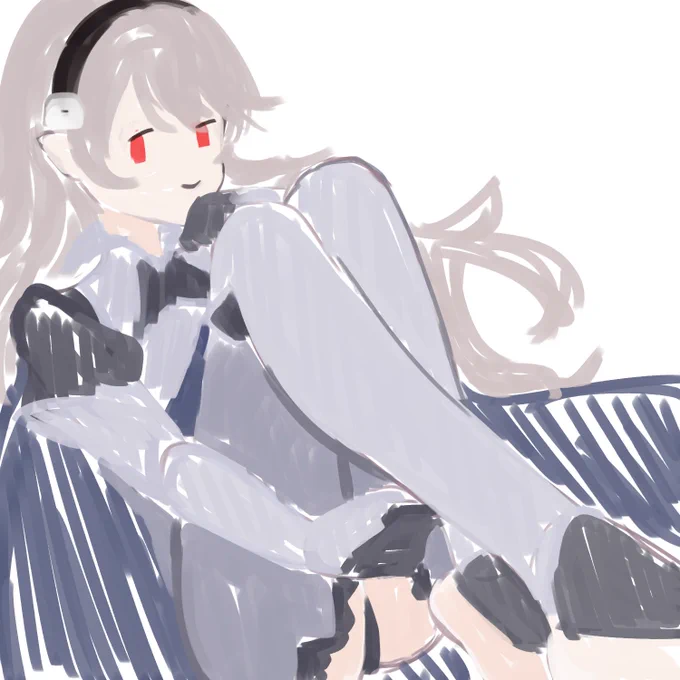 # 4人でラフ下書き線画塗りを交換して絵を完成させる
自分の担当したものです!マイユニ組大好き楽しかった～! 