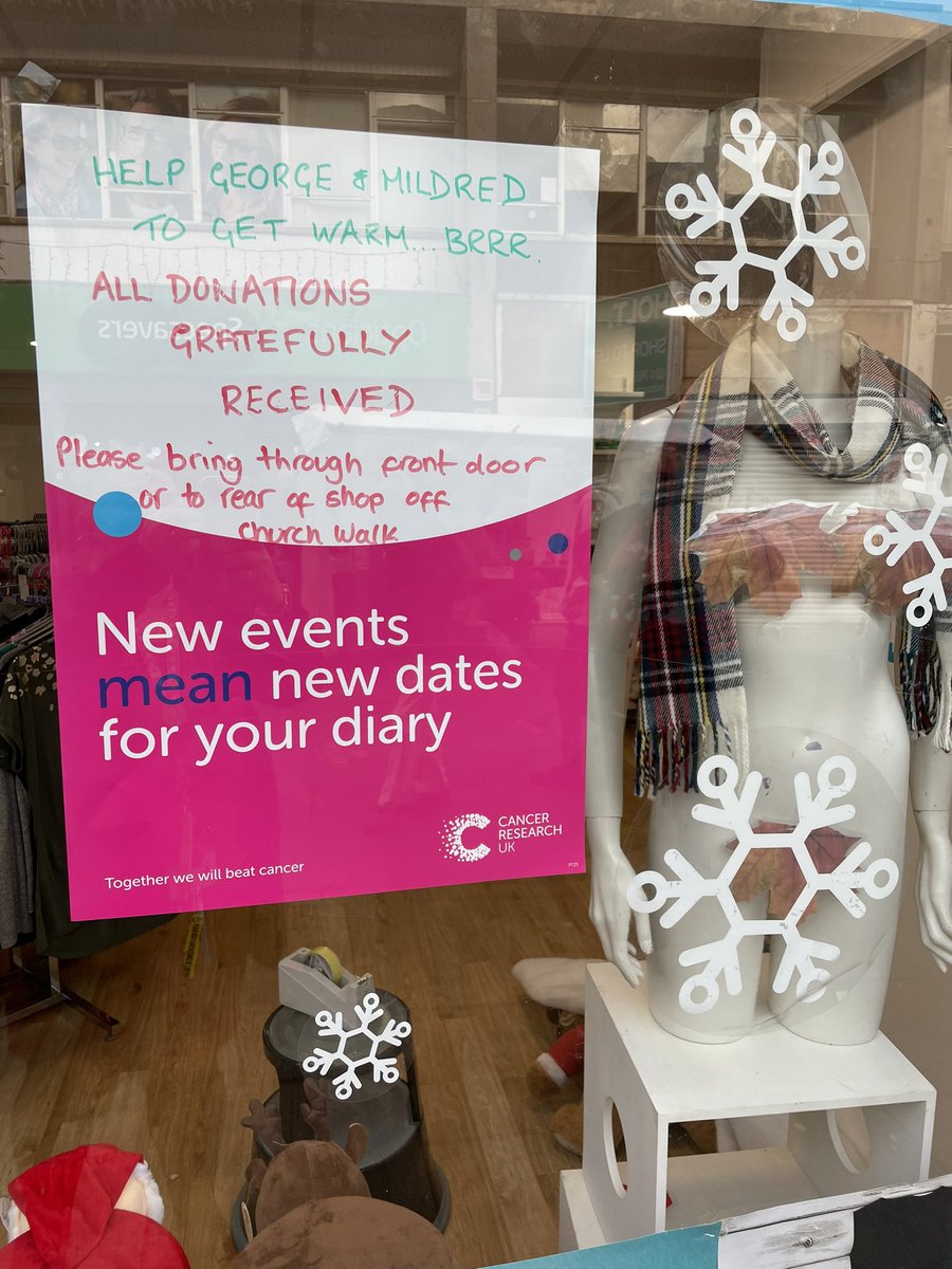 .@MID12CRUK <a href="/winkleylisa/">Lisa winkley</a> <a href="/hinckleytimes/">The Hinckley Times</a> <a href="/hinckleybid/">Hinckley BID</a> 
Wishing all our fab customers &amp; donors a super duper Christmas,thank you all so much for you’re support😃just 1 more thing😉urgently needed winter warmers,toys,books,jigsaws &amp; bric a brac…everything really!HELP🎅🏼🎅🏼🎅🏼