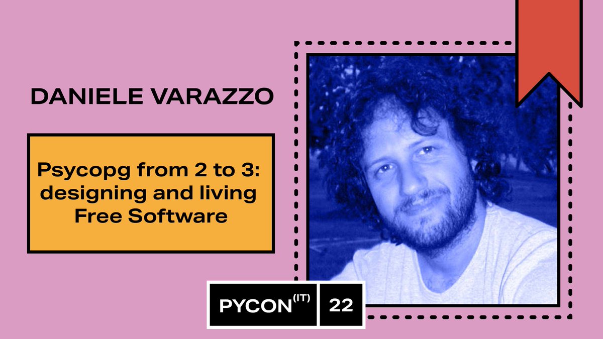 We are excited to announce Daniele Varrazzo (@psycopg @dvarrazzo) as one of our keynote speakers at PyCon Italy 2022! 🎉