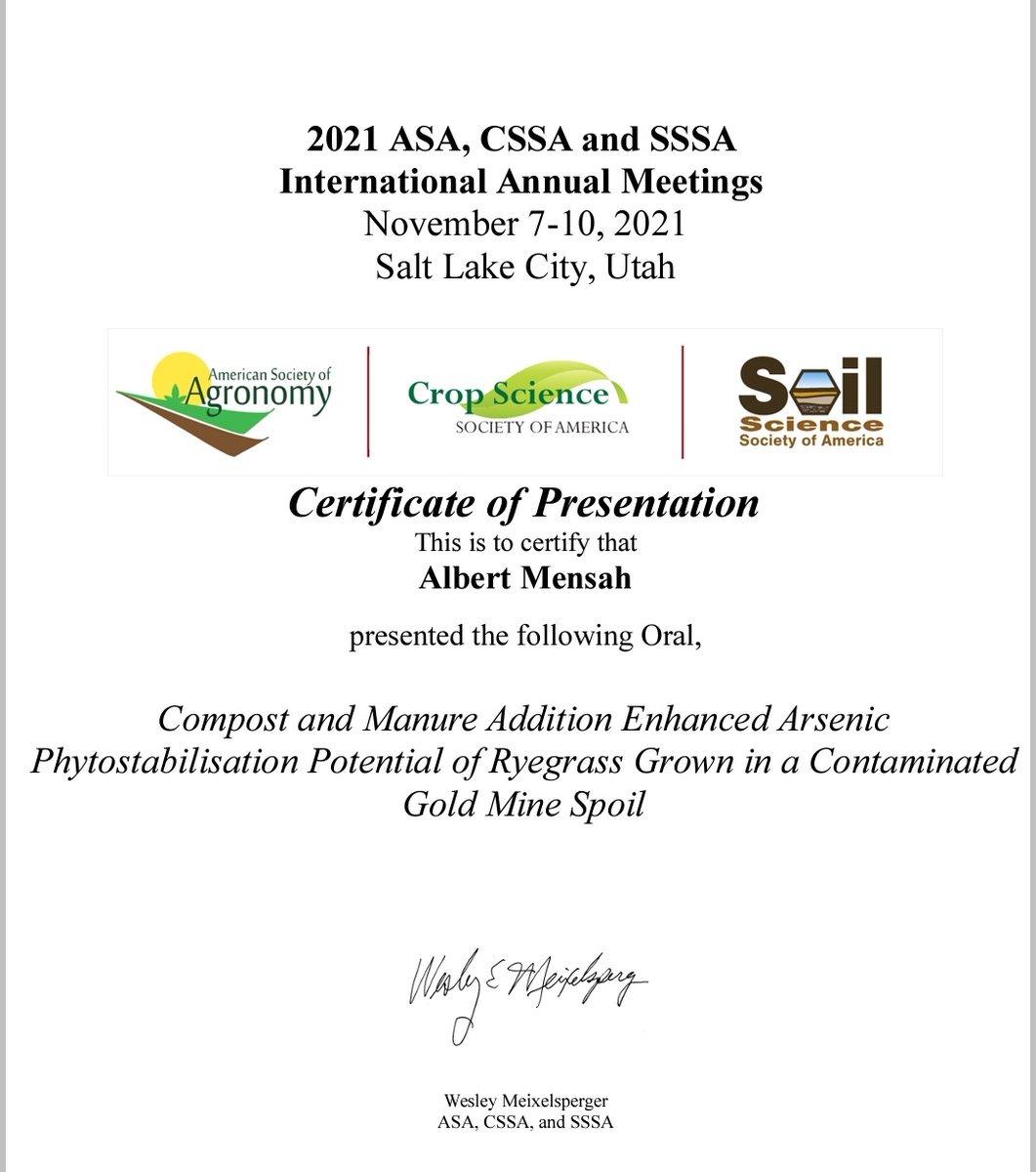 MensahKe's tweet photo. Salt Lake City, USA, it was! #Phd #research #science #circulareconomy #sustainablemining #pytomining #phytoremediation https://t.co/g7FGwzgmal