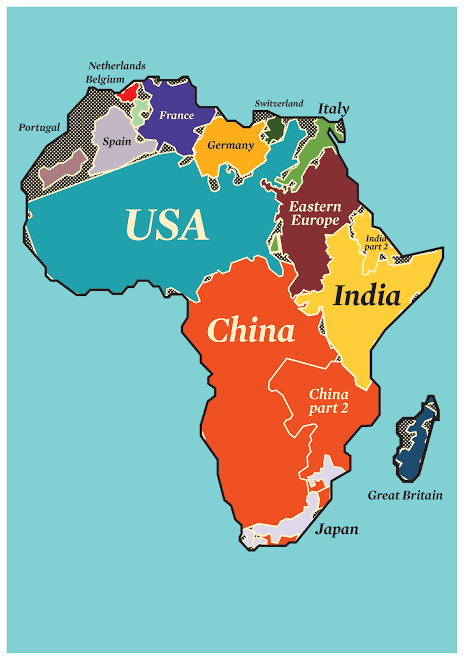 landrymay's tweet photo. The real size of Africa.
#Africa has been made to look small in World Maps for over a century.

Africa is the world's second largest continent with a land mass of 30.37 million km², behind Asia.

It is also the world's 2nd most populous continent with a population of 1.4 billion. https://t.co/cFNVXojjIm