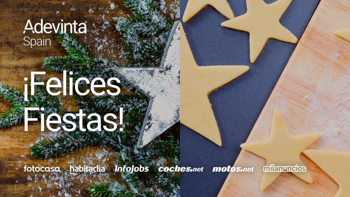 Queremos celebrar contigo un año lleno de experiencias y oportunidades 🙌🤩

De cada experiencia hemos aprendido y, sobre todo, nos hemos encontrado con nuevas oportunidades 🎄✨

#AdevintaSpain y nuestros #marketplaces te desean...¡Felices Fiestas! ✨#Christmas #Navidad