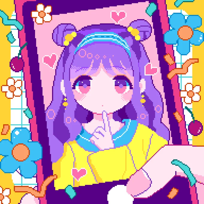 動かないイラスト #pixelart #ドット絵 