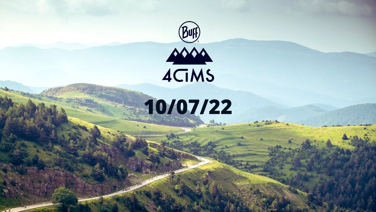 Ja hi tornem a ser, ja tenim data per la BUFF® 4 Cims 2022! El pròxim 10 de JULIOL tornarem a viure el #realcycling. 
🗓Apuntaros bien la fecha y decidlo a vuestros compañeros de fatigas en uno de vuestros retos del 2022. 
 #4cims  #ciclisme  #bagà #berguedà