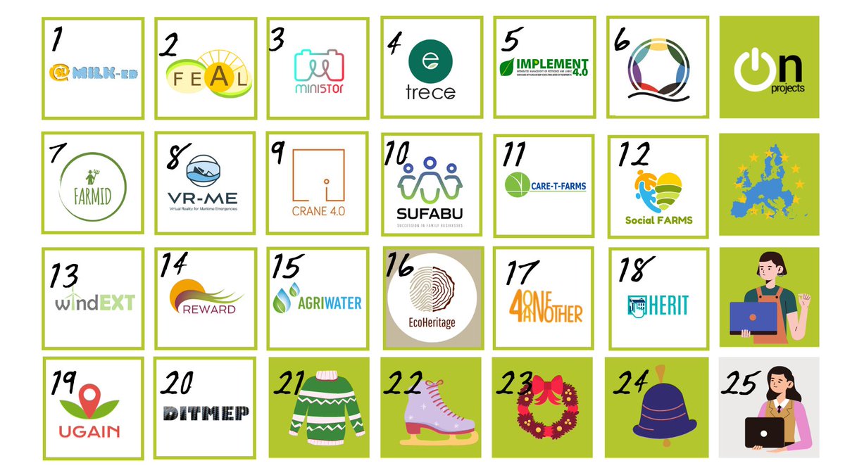 onprojects_es's tweet photo. #AdventOnP What’s behind door 20? Meet #DITMEP! This project aims to improve trainings in #industrial environments related to #LabourSafety through:
📲 e-learning
📲 gamification
📲 augmented reality
⚡️🇪🇺 Powered by #ErasmusPlus https://t.co/pQtfpFNZOW