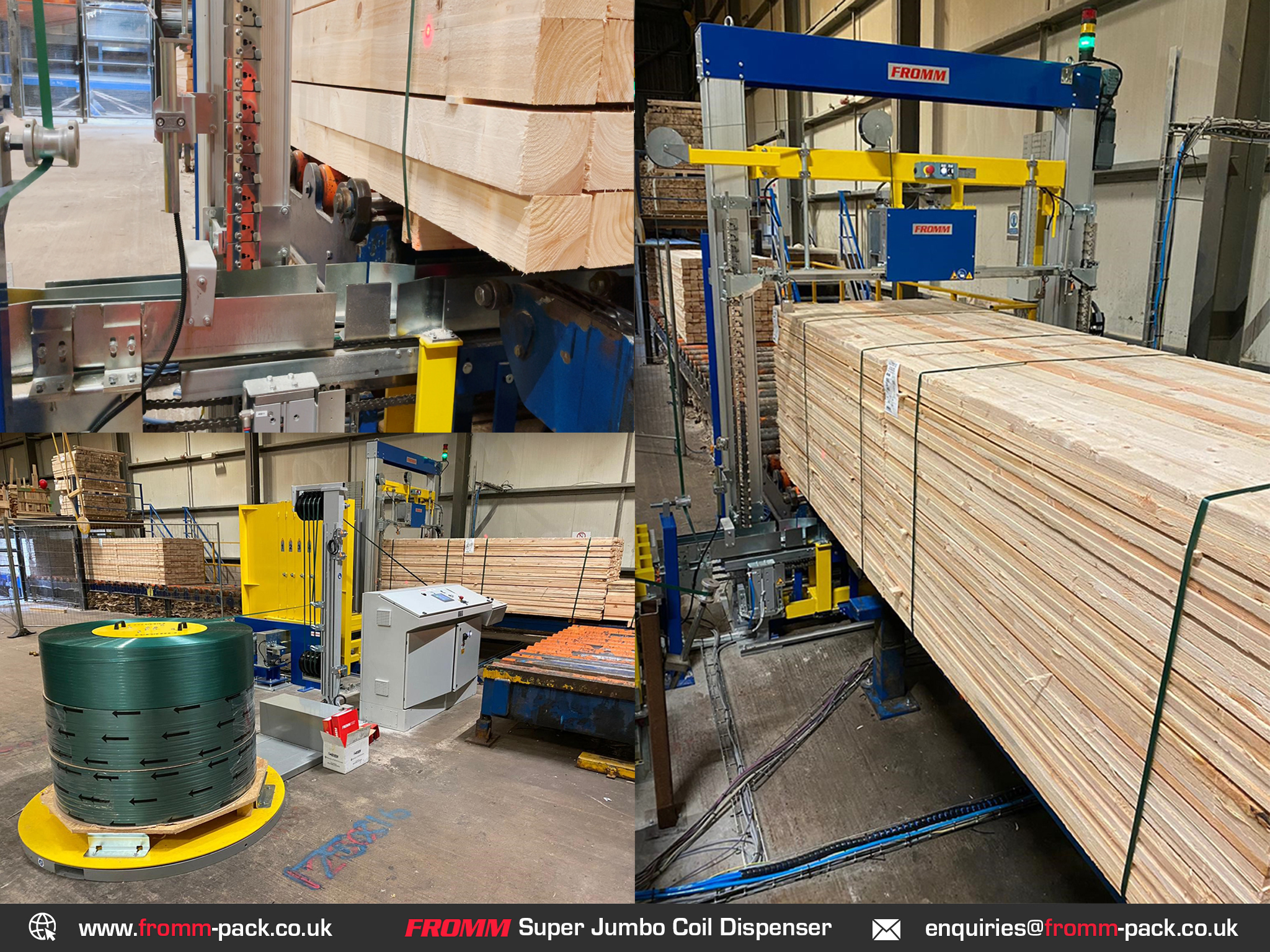 FROMM Packaging UK on X FROMM UK s latest automatic MH Strapping Head installation. This arrangement features a jumbo coil dispenser and bottom bunk applicator for even greater packaging throughput an...