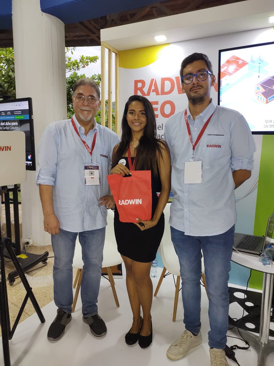 radwin's tweet photo. RADWIN team introduces NEO to ISP's at Expo ISP Colombia.
#ExpoISP #NEO #fixedwirelessaccess https://t.co/0m2PIpg28d