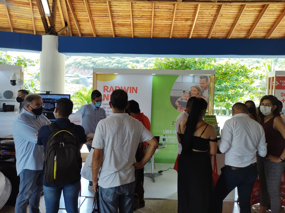 radwin's tweet photo. RADWIN team introduces NEO to ISP's at Expo ISP Colombia.
#ExpoISP #NEO #fixedwirelessaccess https://t.co/0m2PIpg28d