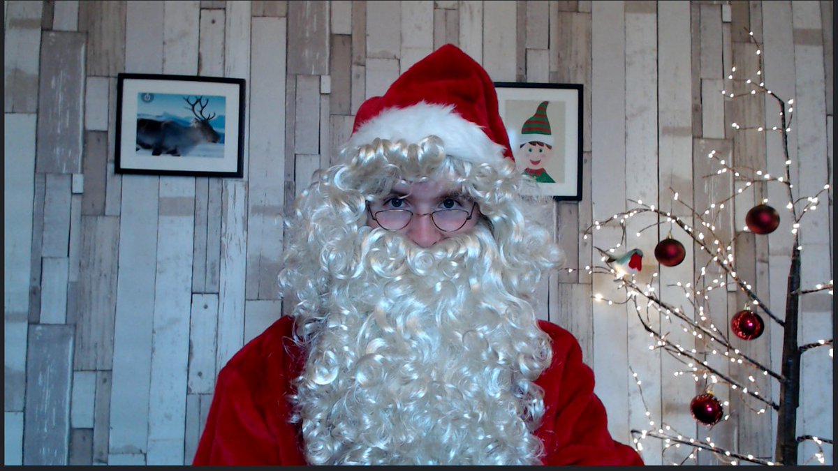 MrCAndersonDILT's tweet photo. It's been a great morning so far supporting Santa on his virtual tour to the @mideduteam ELCs, P1 &amp; P2 Classes. It's great that he can take time out of his busy schedule to visit them over the next few days. @MidDigiLearn love to be able support Santa in his use of technology! https://t.co/i5T8hY4xPR